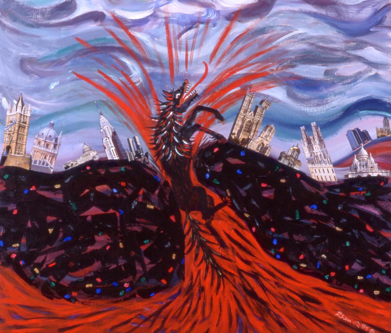 Birth Dream Painting Series - Eruption (4/41)